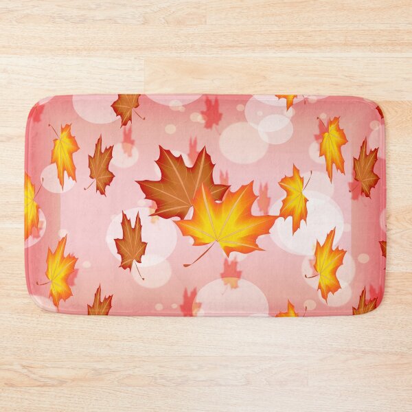 Item preview, The red and dark orange Maple leaves with Bokeh background designed and sold by Figaro-17.