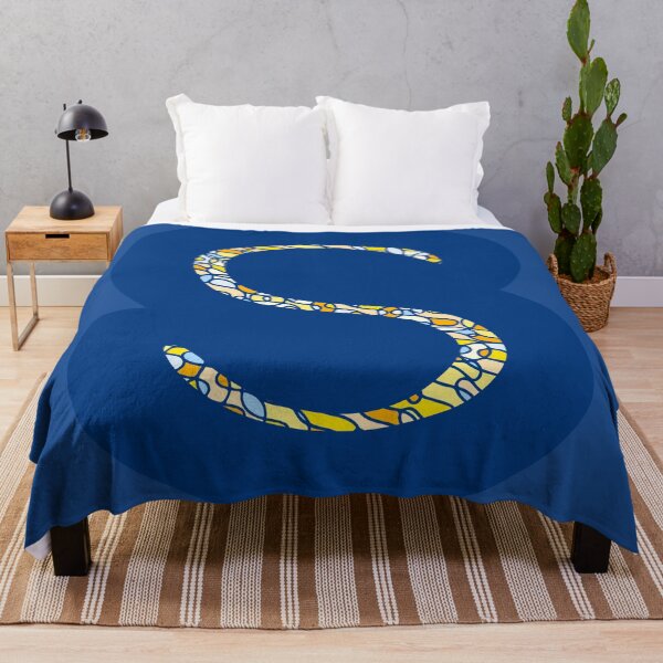 Item preview, Thin Letter S In Big Blue Bubble designed and sold by artfulnotebook.