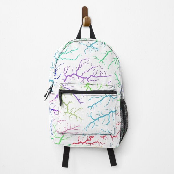Item preview, Corsica River Basin Map in Rainbow Colours with White Background designed and sold by GrasshopperGeo.