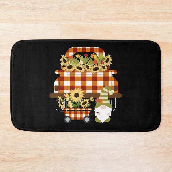 Item preview, Fall Plaid Graphic Autumn Pattern Truck Gnome Sunflowers designed and sold by ZiesMerch.