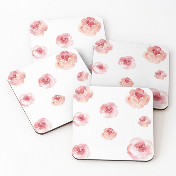 Item preview, Pink Watercolor Rose Sticker Pack  designed and sold by cami-000.