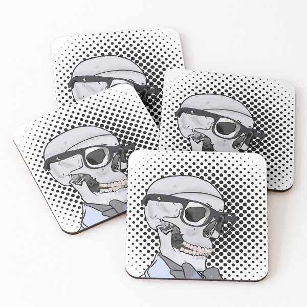 Item preview, Pop art skull of scientist designed and sold by Eartstudio.