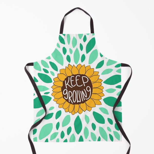 Item preview, Keep growing sunflower - happy yellow handlettered quote designed and sold by scribbli.