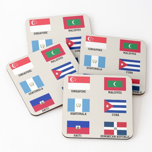 Item preview, Country Flags Sticker Pack 17 -  designed and sold by FladsynnDesigns.