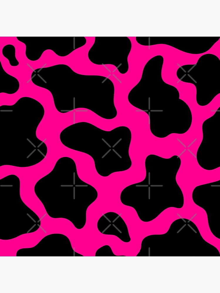 Hot Pink Cow Print