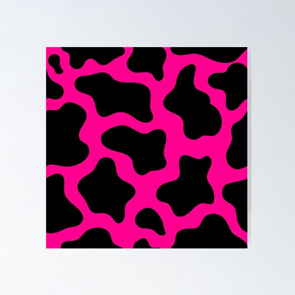 Hot Pink Cow Print