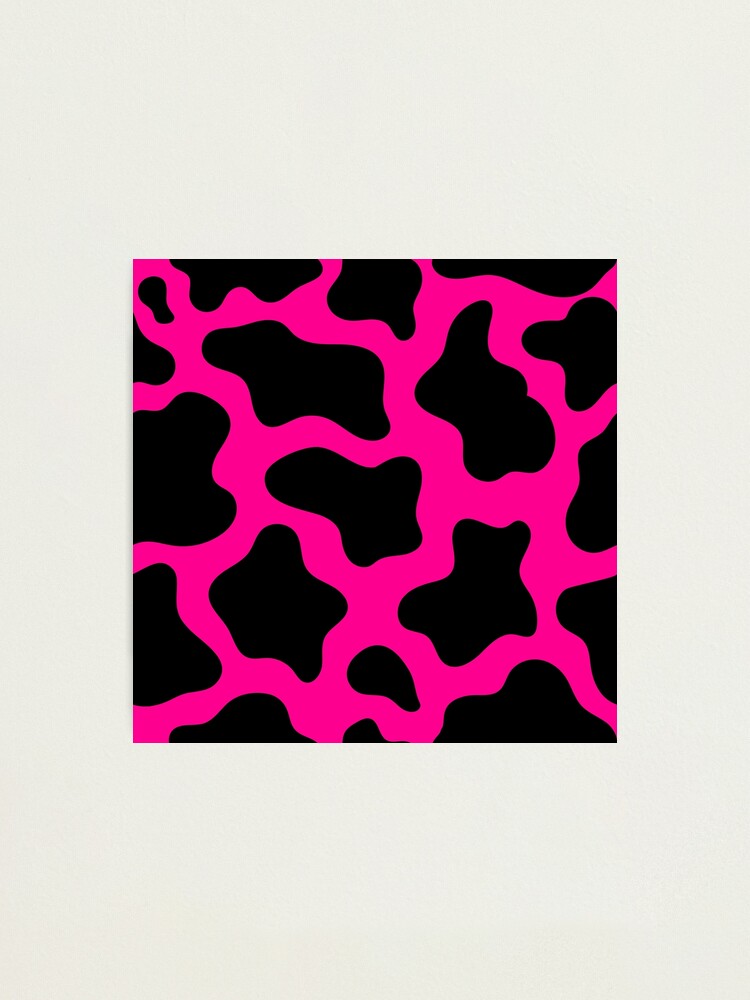 Hot Pink Cow Print