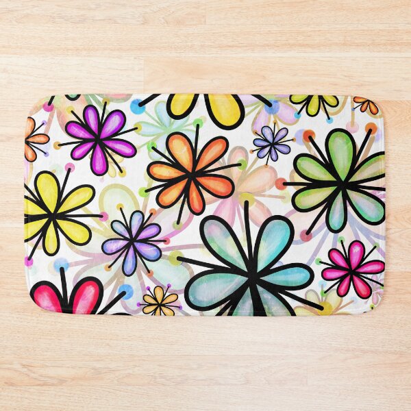 Aperçu de l'œuvre Motif de fleurs colorées créée et vendue par starsdesigns.