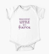 And though she be but little, she is fierce One Piece - Short Sleeve