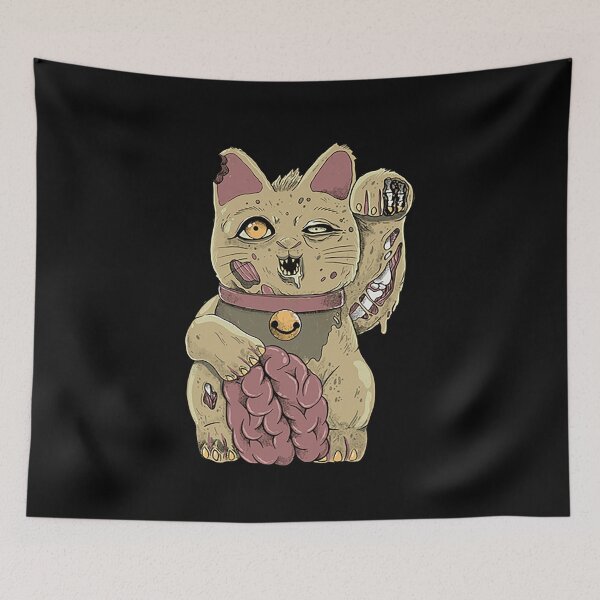 Item preview, Lucky Cat Zombie designed and sold by DeimosArt.