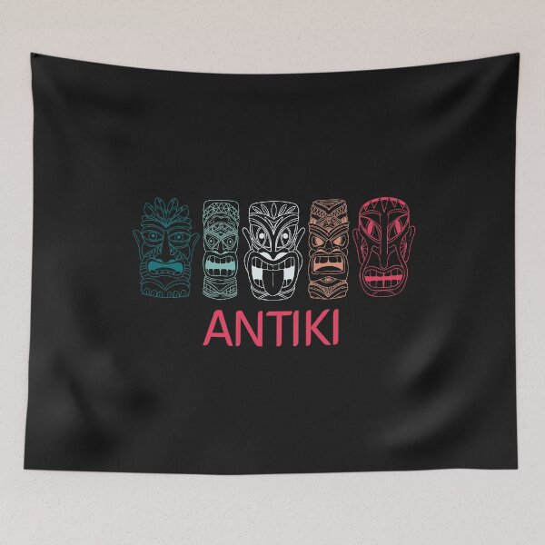 Item preview, Antique Tiki Mask Maori Polynesia Polynesian Mythology Gift designed and sold by TheAplus.