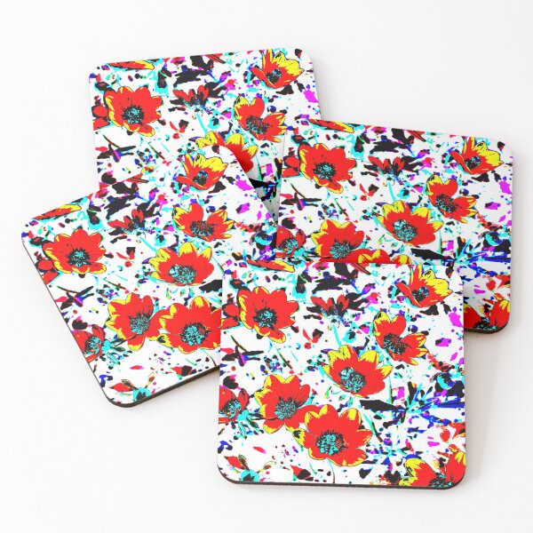 Item preview, The red and yellow heliopsis flowers blooming in the summer garden designed and sold by IraNiva.