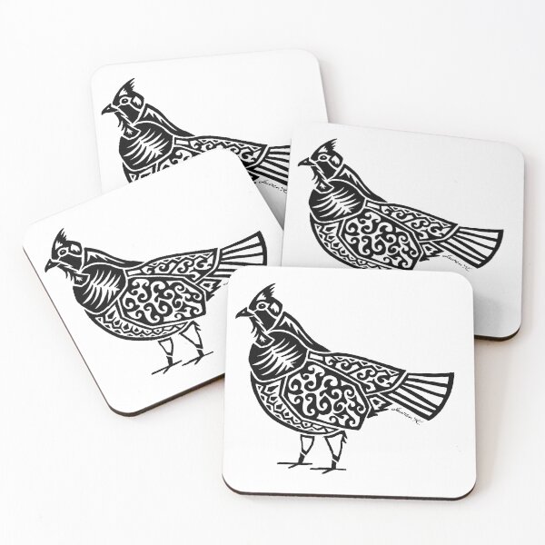 Item preview, Ruffed Grouse Tribal Design  designed and sold by KitayamaDesigns.