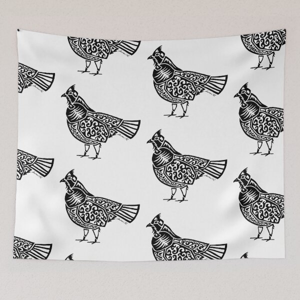 Item preview, Ruffed Grouse Tribal Design  designed and sold by KitayamaDesigns.