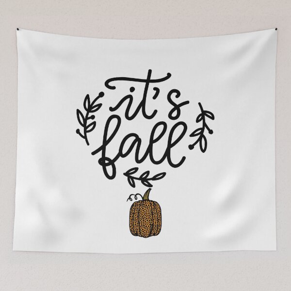 Item preview, It's Fall with Leopard Print Pumpkin designed and sold by RunThatApparel.
