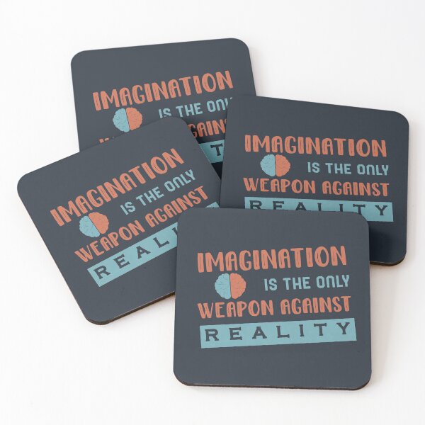 Item preview, Imagination Is The Only Weapon In The War Against Reality designed and sold by BluessDesi Designer.