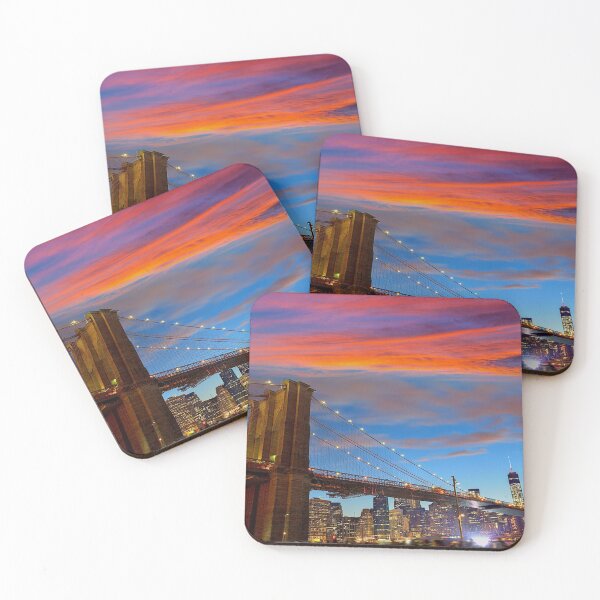 Item preview, Brooklyn Bridge New York City NY Evening Sunset designed and sold by Piper-Deals.