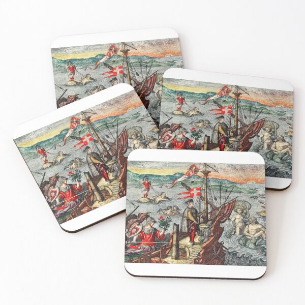 Item preview, Battle Ship, Medieval, Vintage, War, Ship designed and sold by RiggsBubble.
