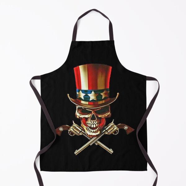 Item preview, USA Skeleton Biker Cowboy Skull Usa freedom designed and sold by slashrose4ever.