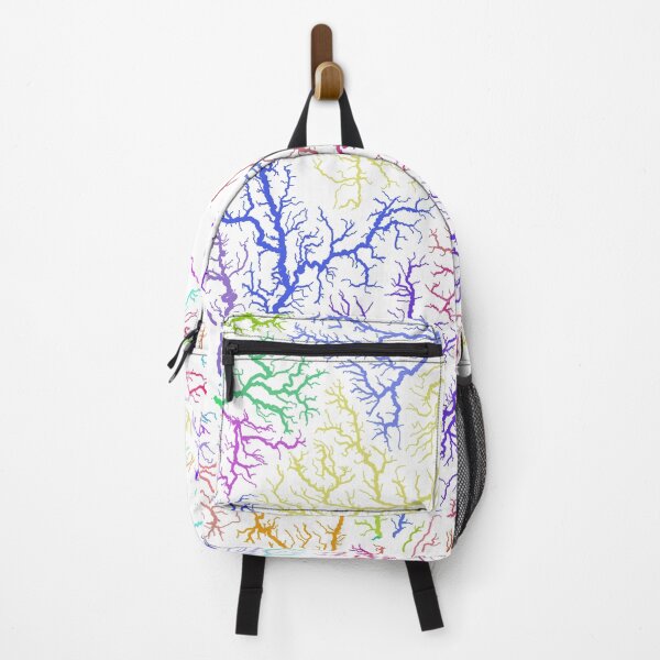 Item preview, England River Basin Map in Rainbow Colours with White Background designed and sold by GrasshopperGeo.