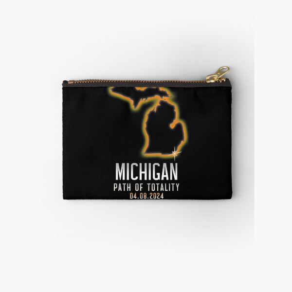 Item preview, Michigan Map Path Of Totality 4.8.24 Total Solar Eclipse Gear designed and sold by DynamicDesign.