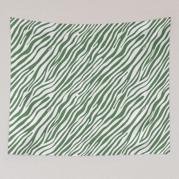Item preview, Fern Green Zebra Stripes designed and sold by Ribeiro Design.