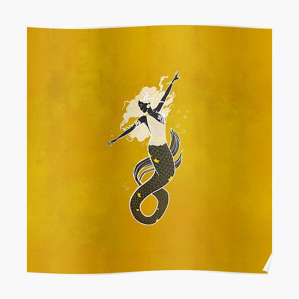 Dancing Mythical Mermaid Poster