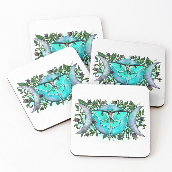 Item preview, Lunar Moth With Belladonna Design designed and sold by lindowyn.