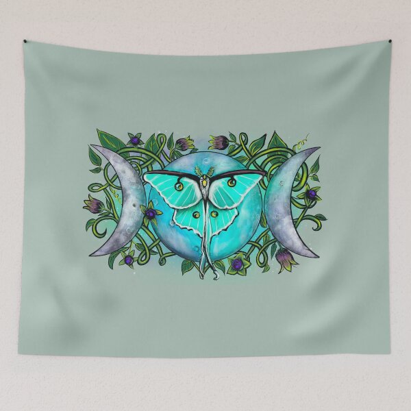 Item preview, Lunar Moth With Belladonna Design designed and sold by lindowyn.