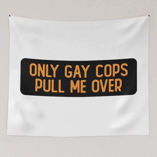Item preview, Only Gay Cops Pull Me Over Cool Helmet designed and sold by Sour Soul.
