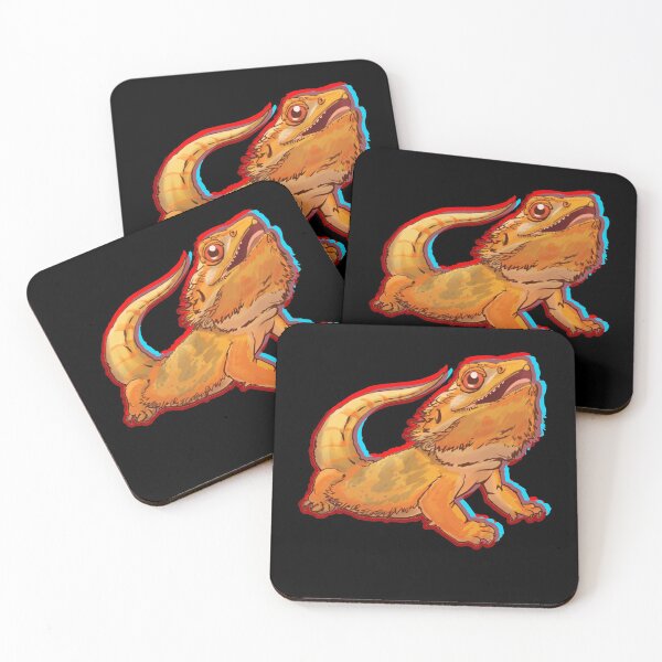 Bearded Dragon Coasters (Set of 4)