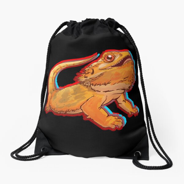 Bearded Dragon Drawstring Bag