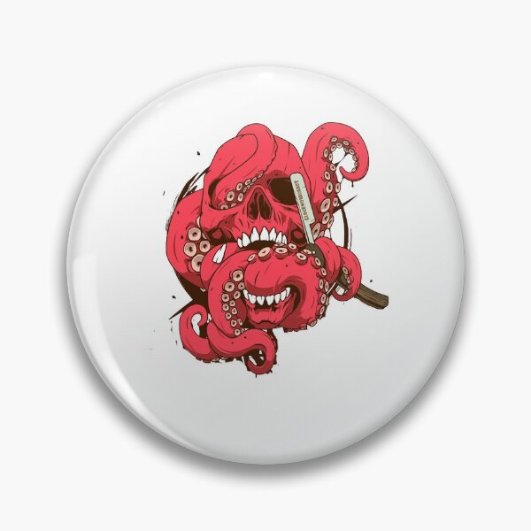 Item preview, Red Octopus&Skull designed and sold by KamidzZzu.