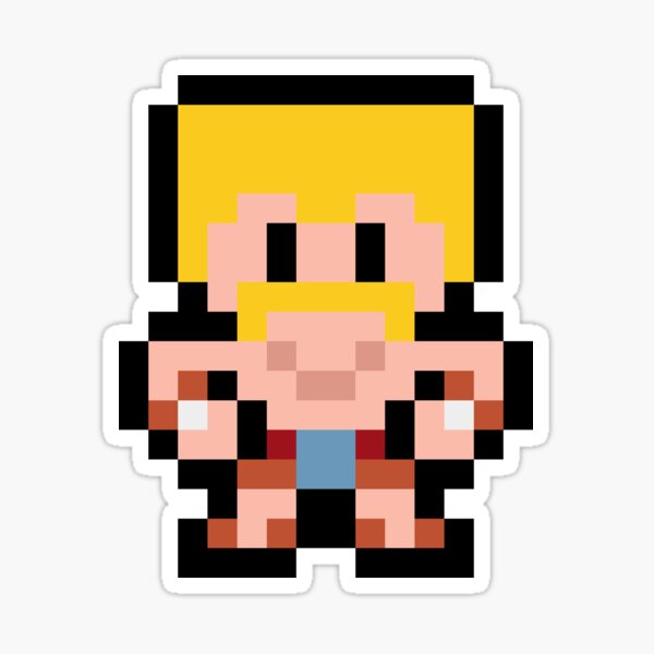 Pixel Barbare Sticker