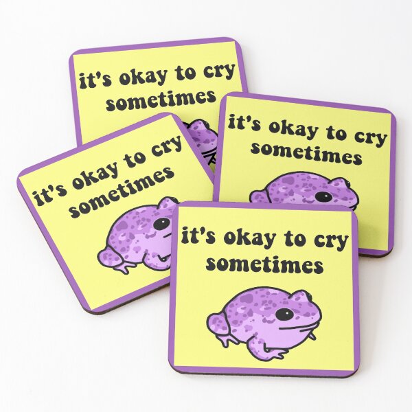 Item preview, It’s Okay To Cry Sometimes Frog designed and sold by melouker.