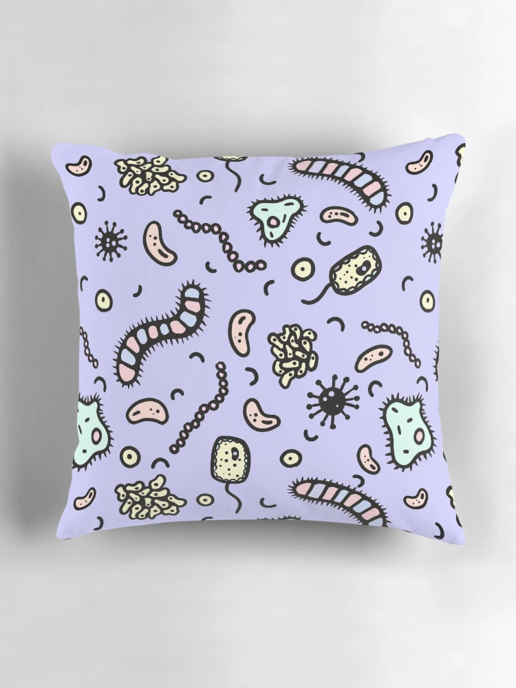 Aperçu 3 sur 4. Coussin avec l'œuvre Micro-macro créée et vendue par pixiepatterns.