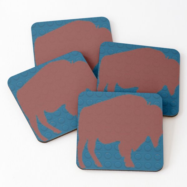 Item preview, Red Buffalo Block Merch designed and sold by PopPucks.