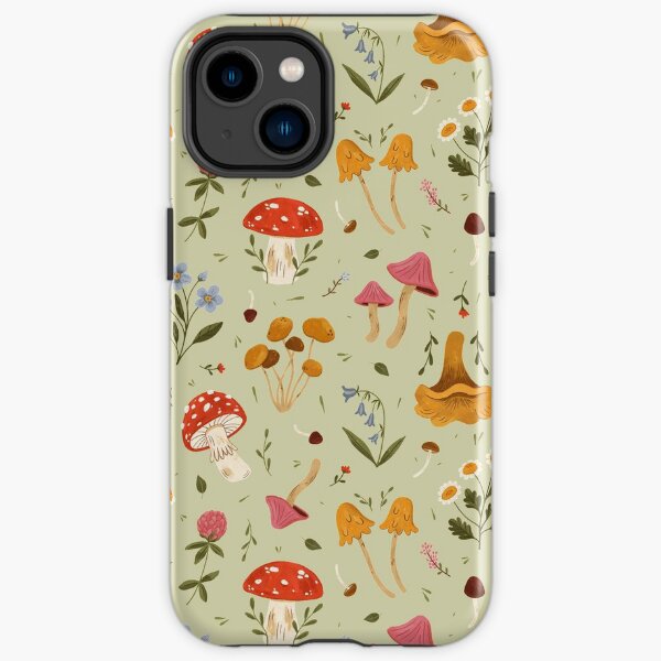 Mushrooms and Wildflowers iPhone Tough Case