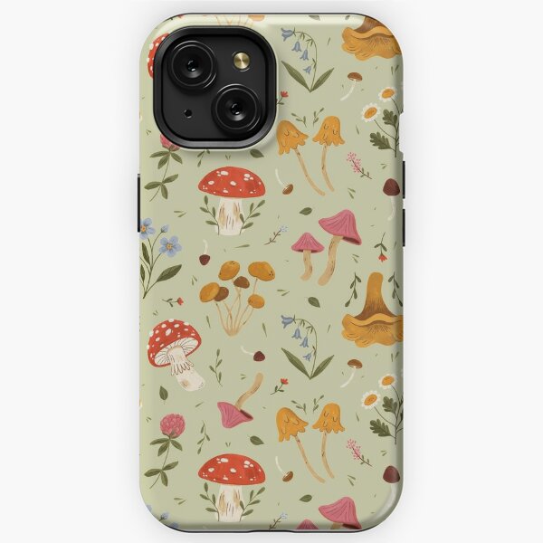 Cute Mushroom Clear Case iPhone 14 Pro iPhone 13 11 Pro Bumper 