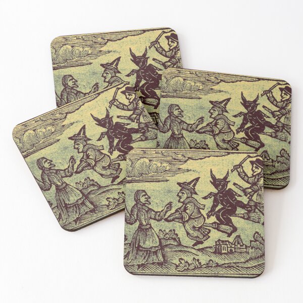 Item preview, Witches Riding with the Devil designed and sold by moonofabundance.