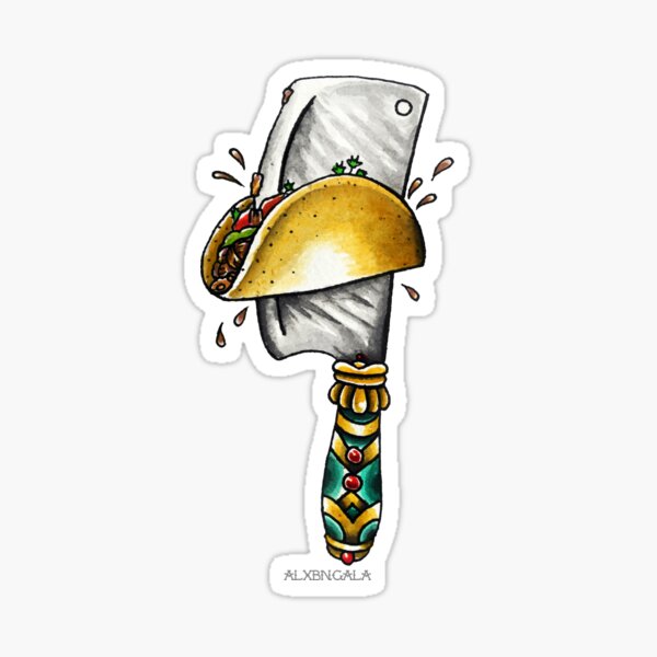 Taco Tattoo Stickers for Sale | Redbubble