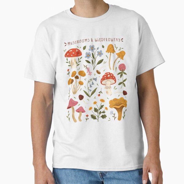 Item preview, Champignons et fleurs sauvages designed and sold by ohjessmarie.