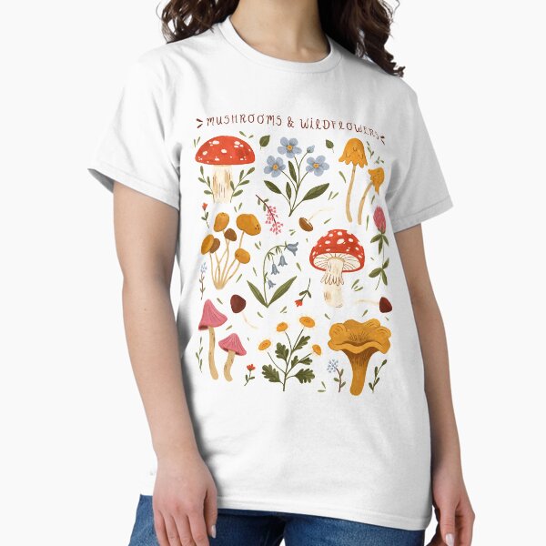 Vista previa del artículo con la obra «Hongos y flores silvestres», diseñado y vendido por ohjessmarie.