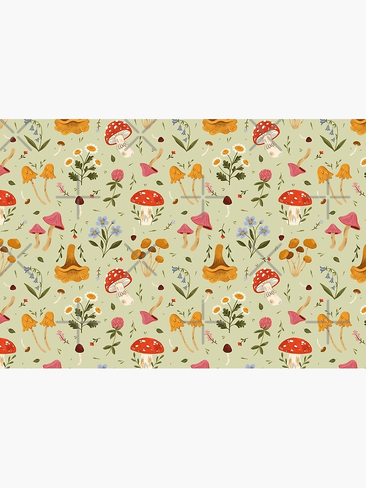 Mushrooms and Wildflowers by ohjessmarie