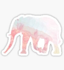 Pastel Elephant Sticker