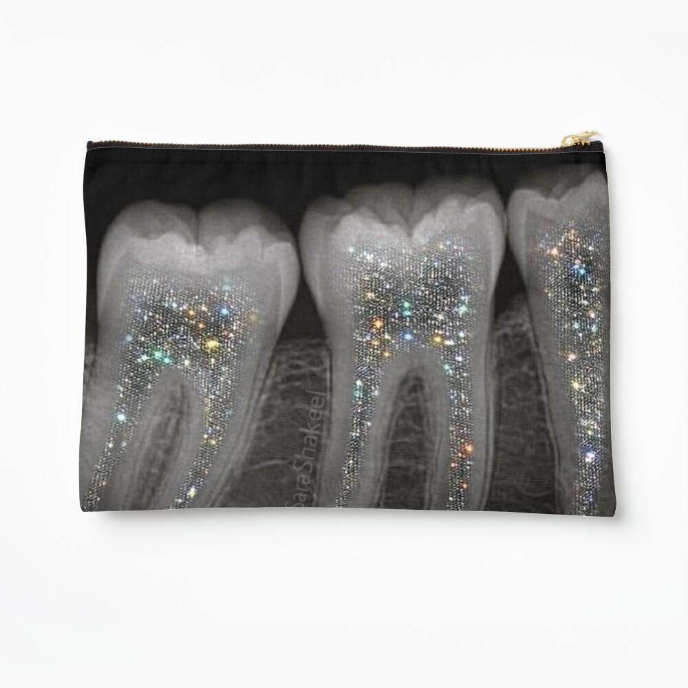 Dental x-ray with glitter