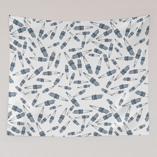 Item preview, Random Spark plugs Seamless Pattern illustration designed and sold by dimair.