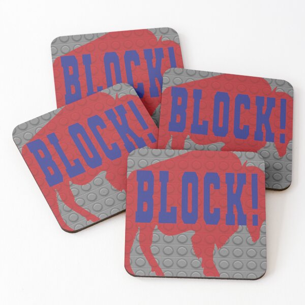 Item preview, Red Buffalo Block Design  designed and sold by PopPucks.