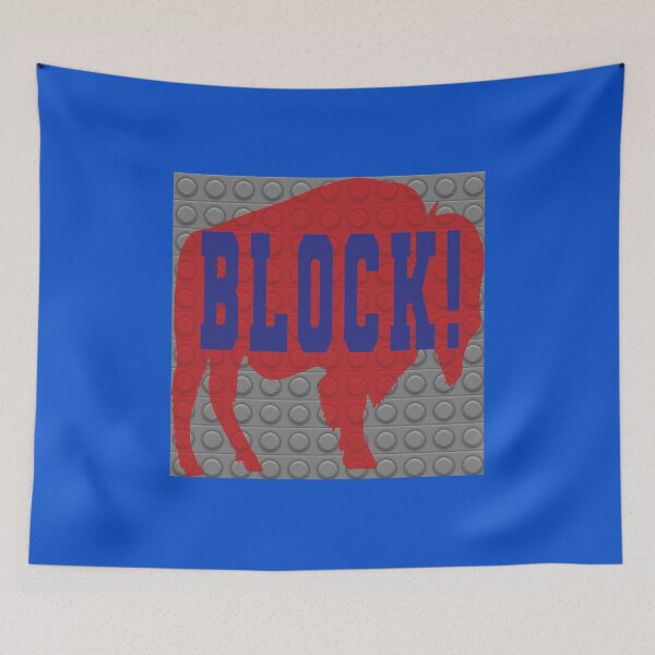 Item preview, Red Buffalo Block Design  designed and sold by PopPucks.