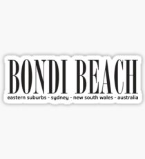 Bondi Beach address Sticker